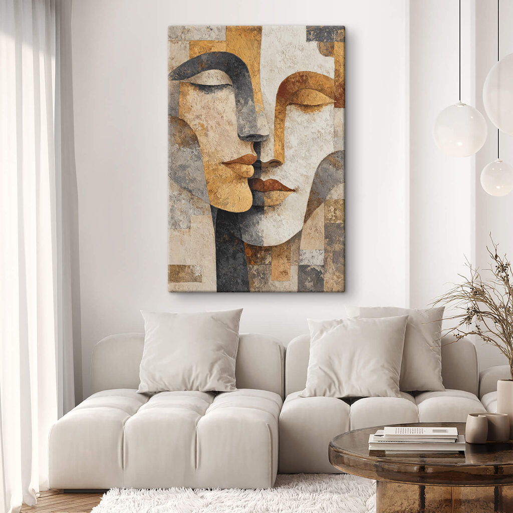 Painting of two faces Painting of two faces