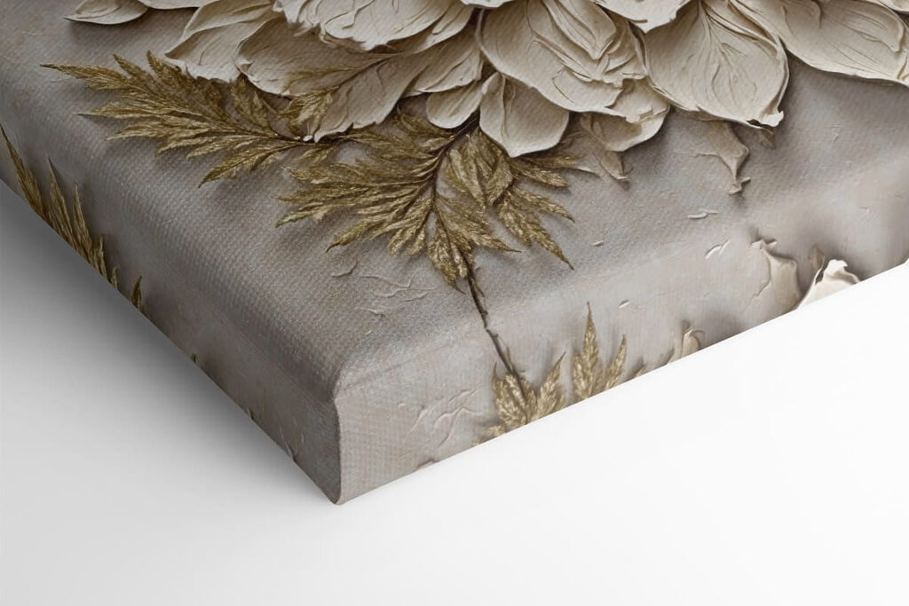 - Elegant floral relief art piece - Elegant floral relief art piece