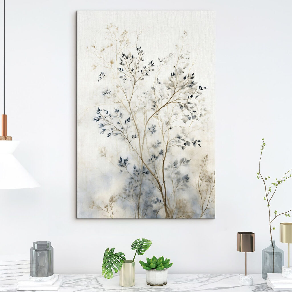 Painting of a tree with leaves