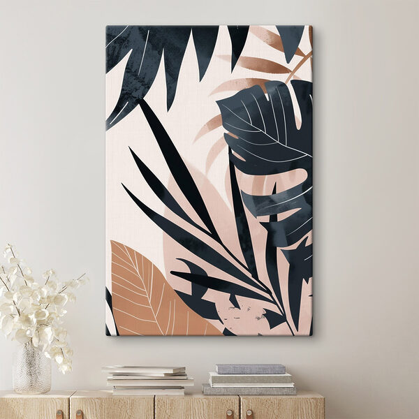 Tranquil leaves in soft colors