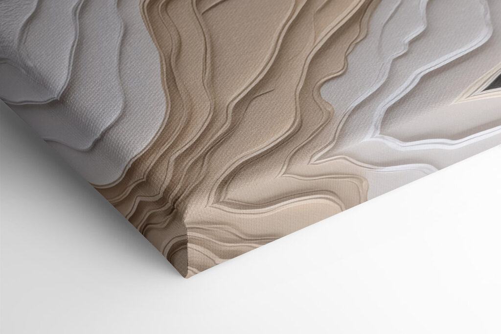Artistic layers in warm, soft colors