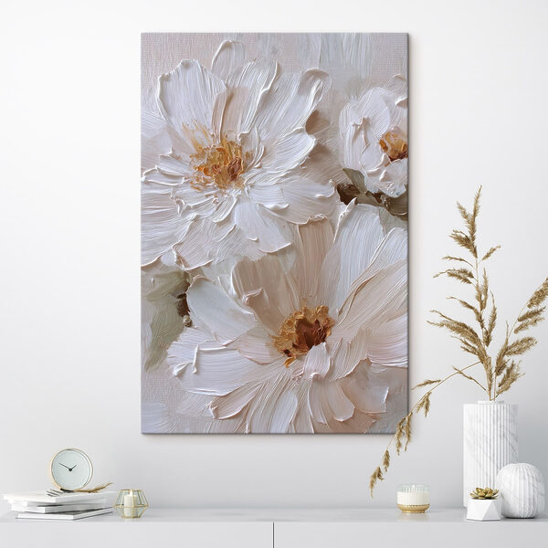 - Soft petals in gentle hues