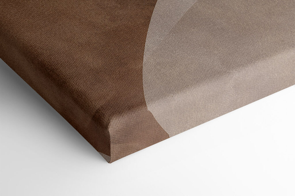 Soft curves in earthy tones