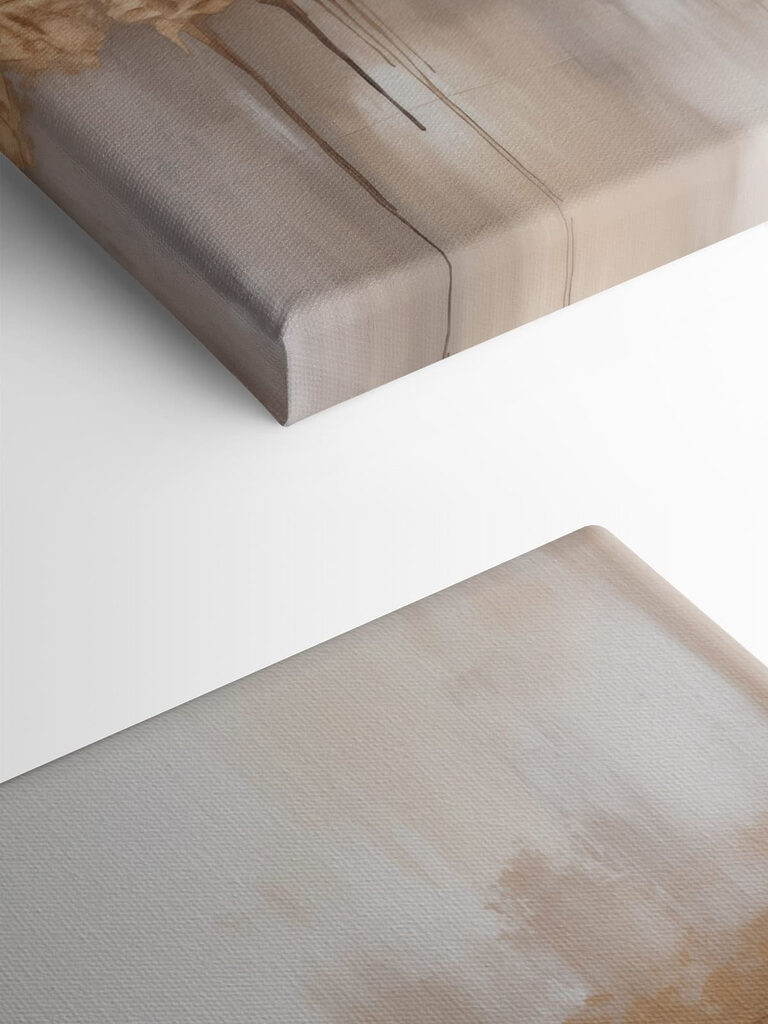 Painting of a white wall with brown paint dripping down Painting of a white wall with brown paint dripping down