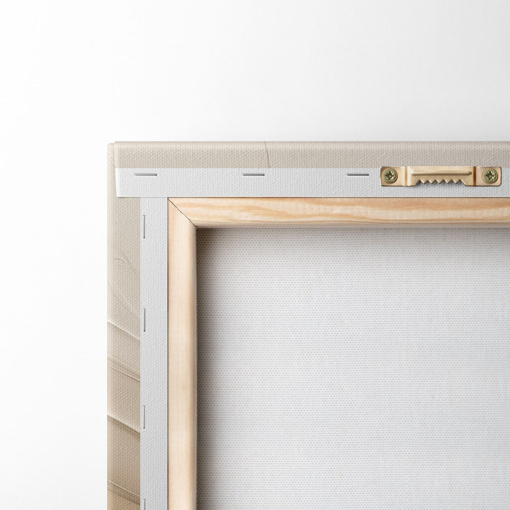White and tan wavy lines