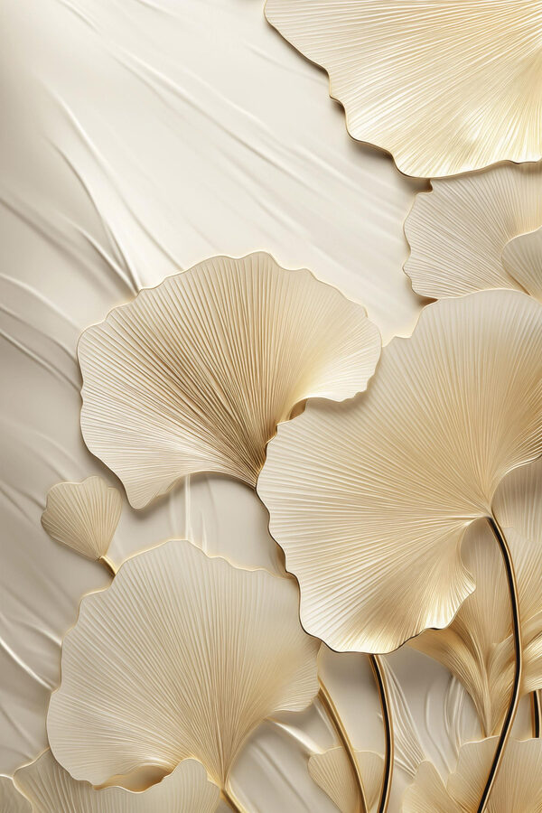 Elegant leaves against soft backdrop