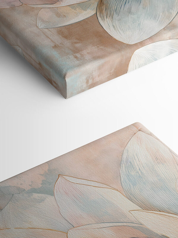 Elegant flower in soft pastel tones