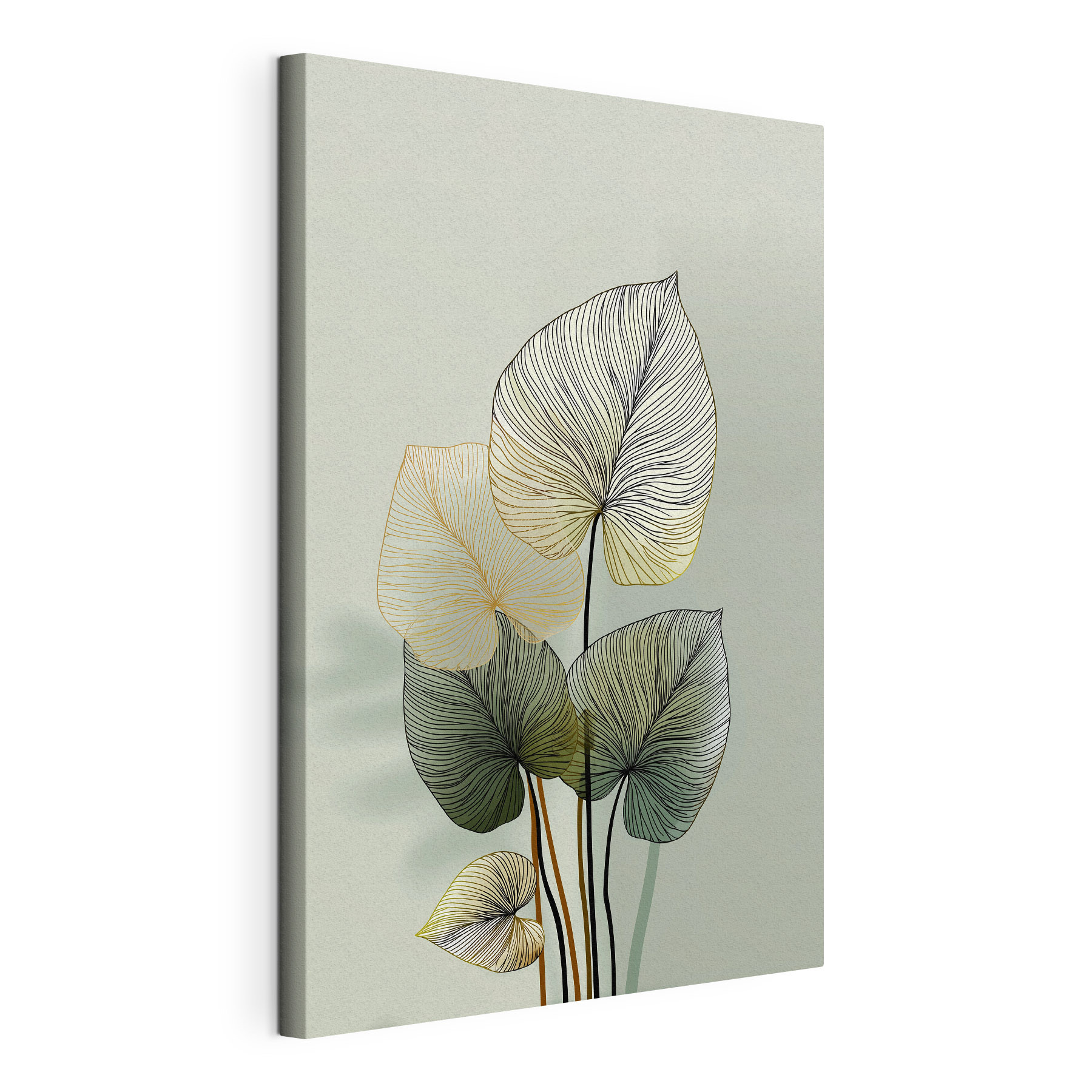 Ethereal leaves against a soft backdrop Ethereal leaves against a soft backdrop