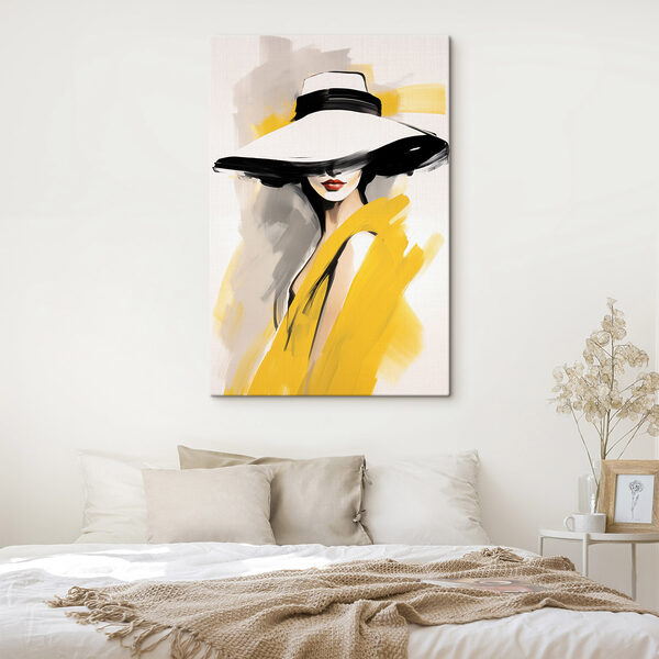 Woman wearing a hat