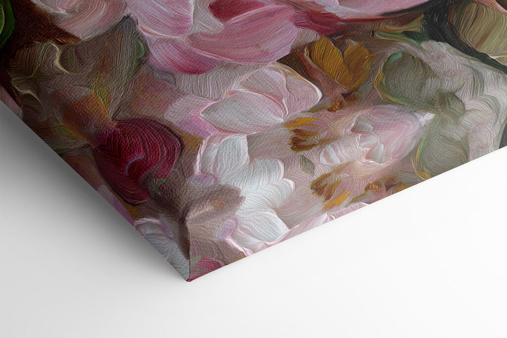 - Blossoming petals in soft hues