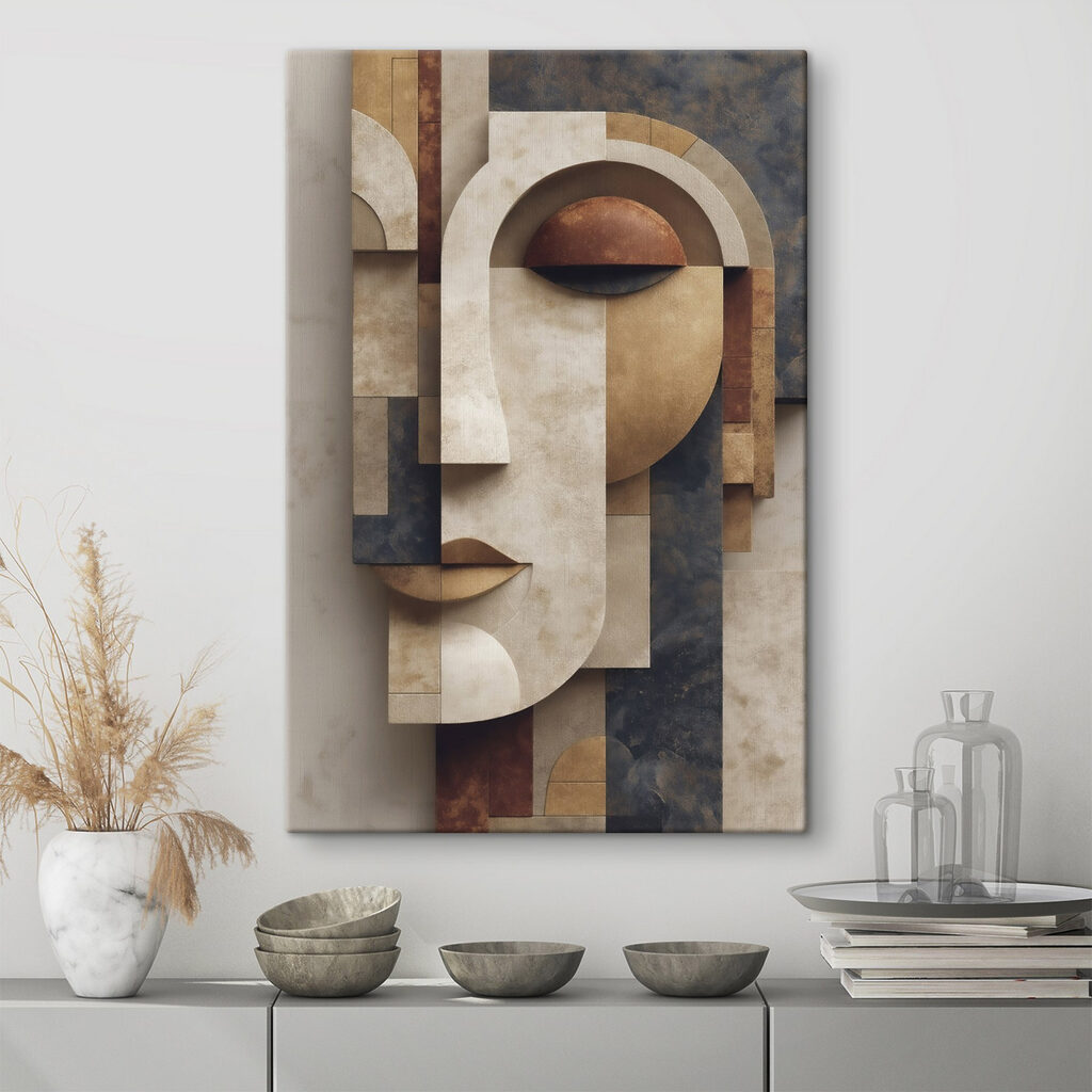 Face made out of stone