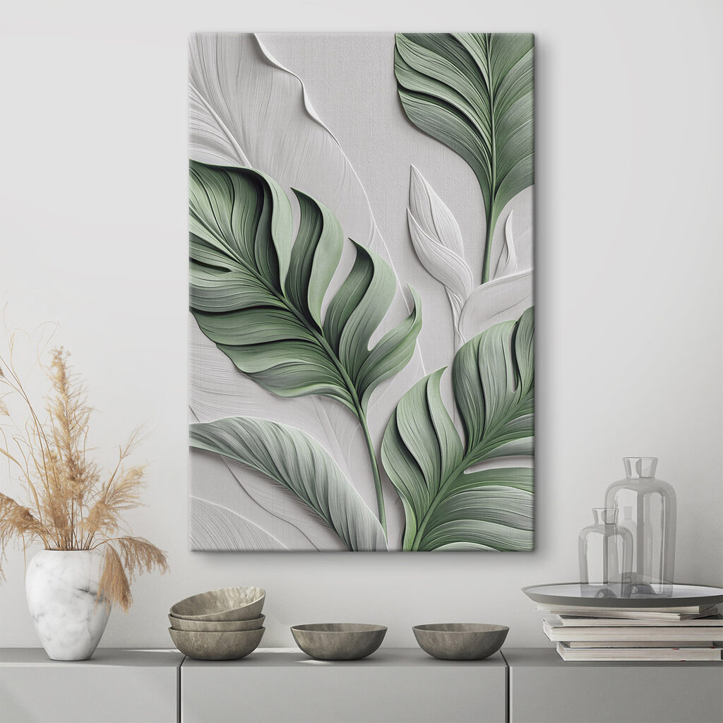 Soft leaves on a gentle background Soft leaves on a gentle background