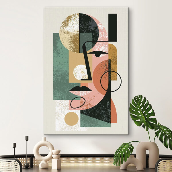 Art piece of a face