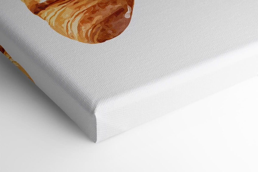 Freshly baked croissant on display Freshly baked croissant on display