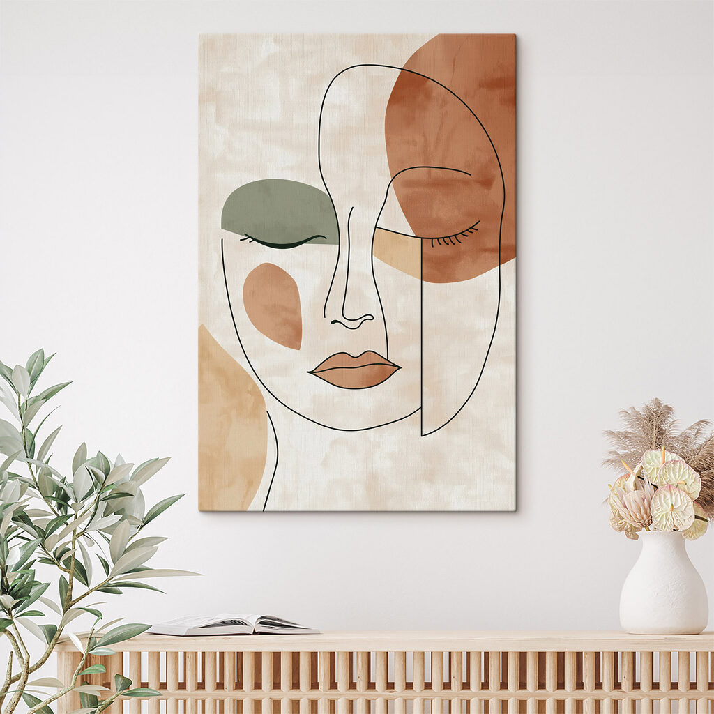 Drawing of a woman's face