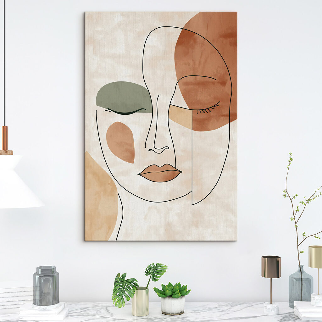 Drawing of a woman's face