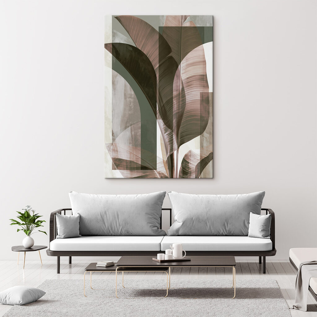 - Elegant leaves in soft tones - Elegant leaves in soft tones