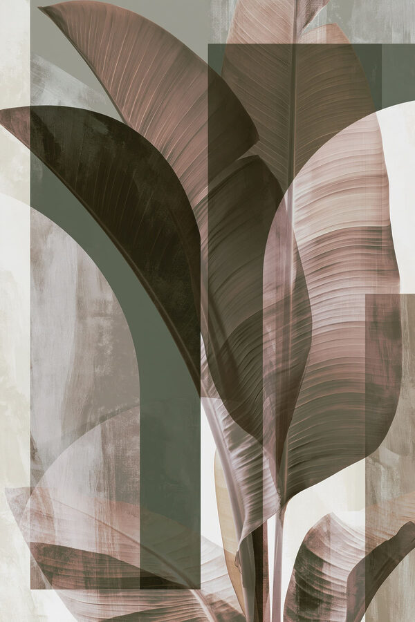 - Elegant leaves in soft tones - Elegant leaves in soft tones