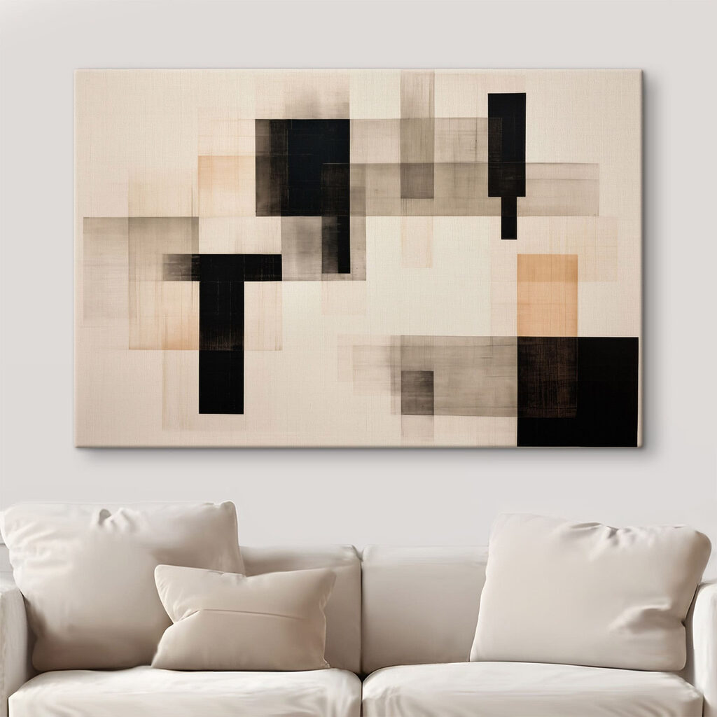 Black and tan and tan squares Black and tan and tan squares