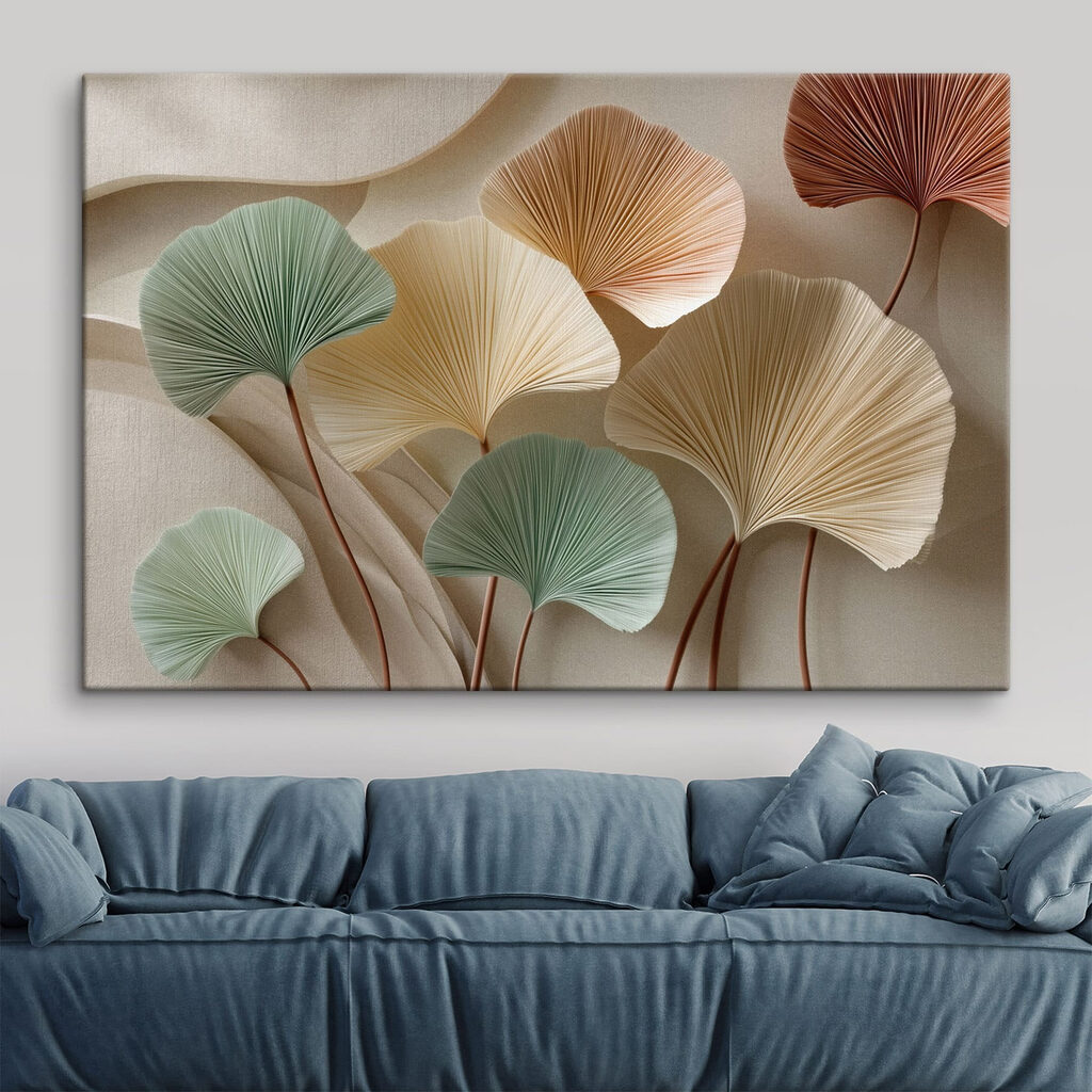 Group of colorful leaves