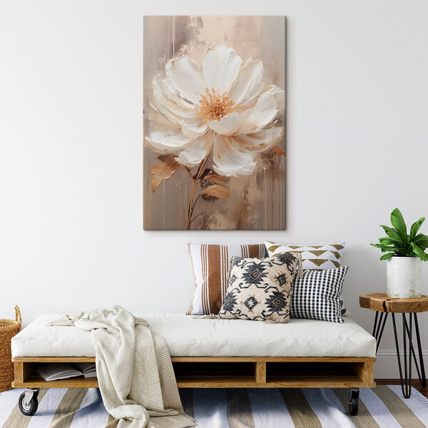 Painting of a white flower Painting of a white flower