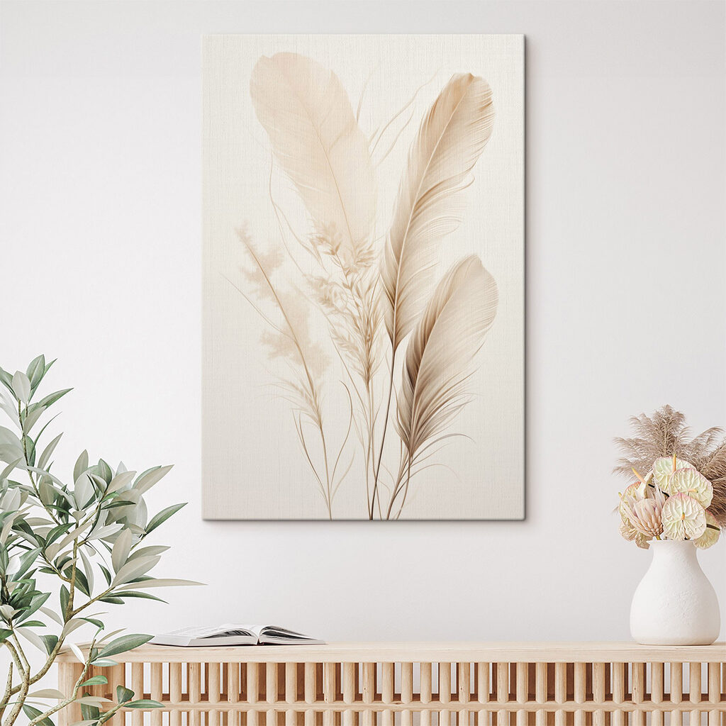 Delicate feathers in soft tones Delicate feathers in soft tones