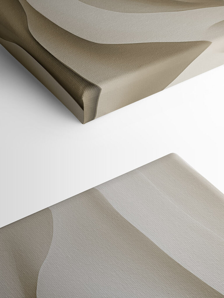 White wavy surface with curves White wavy surface with curves