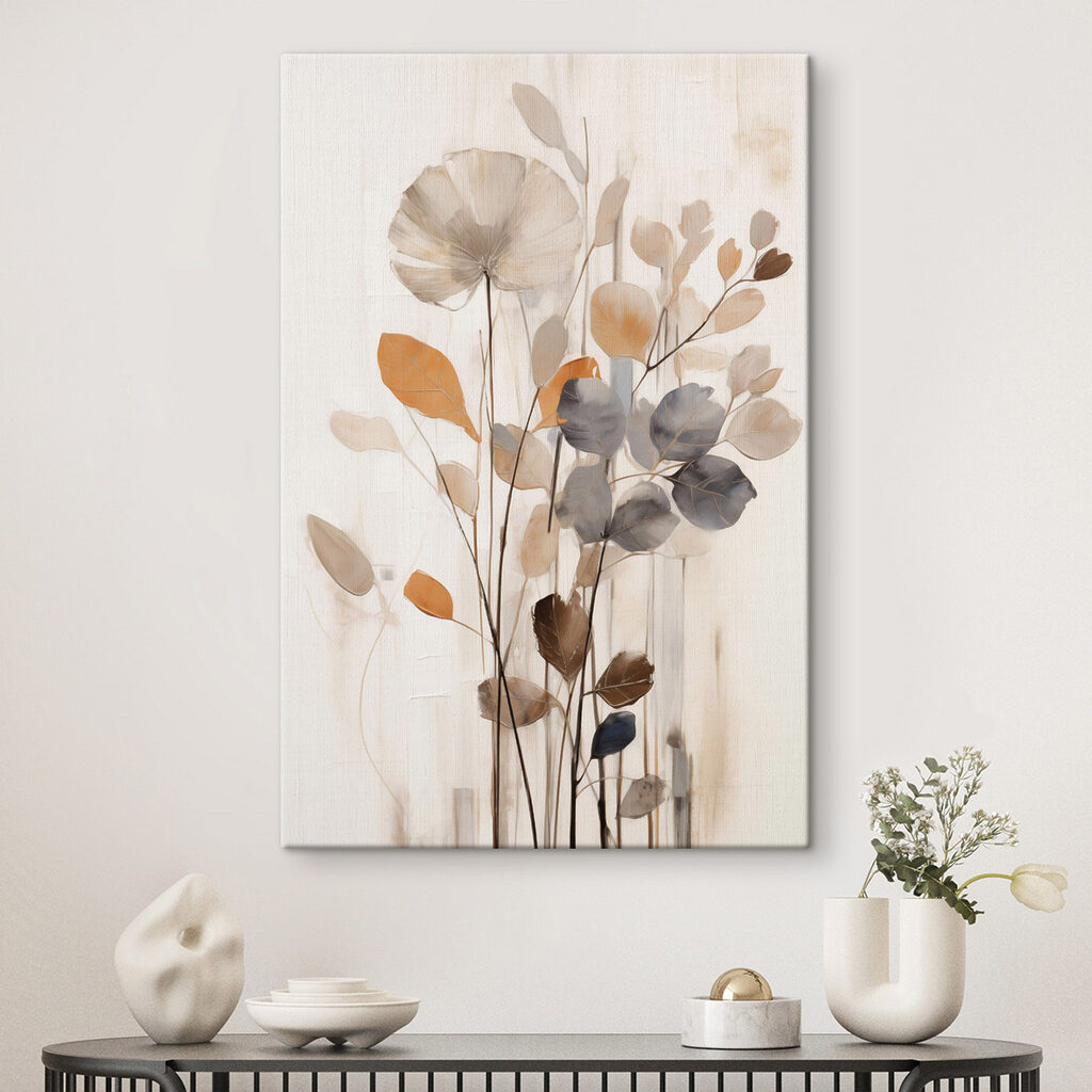 Painting of leaves and branches