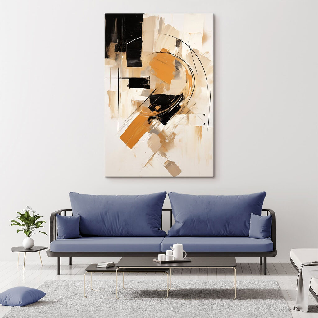 Painting of a question mark