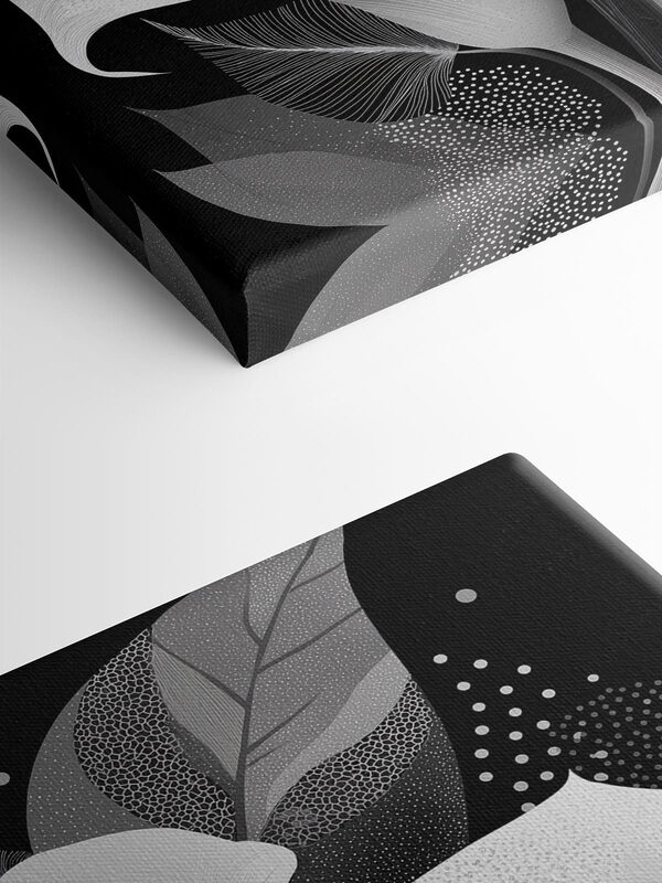 Elegant floral patterns on a dark background