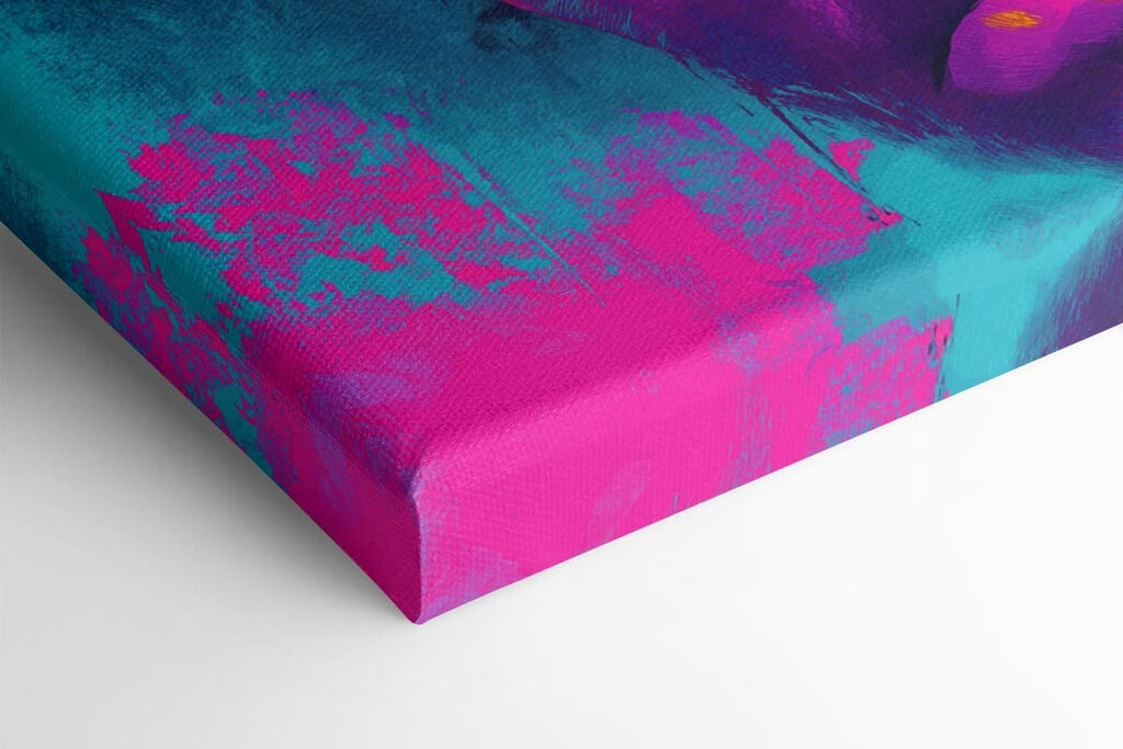Woman's face with colorful paint Woman's face with colorful paint