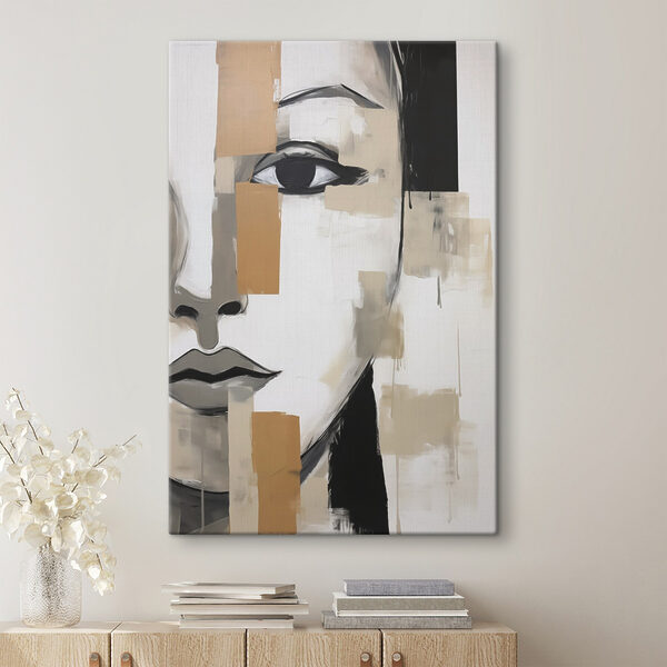 Painting of a woman's face
