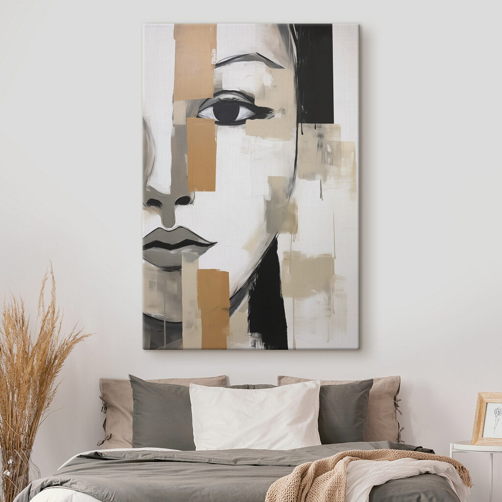 Painting of a woman's face