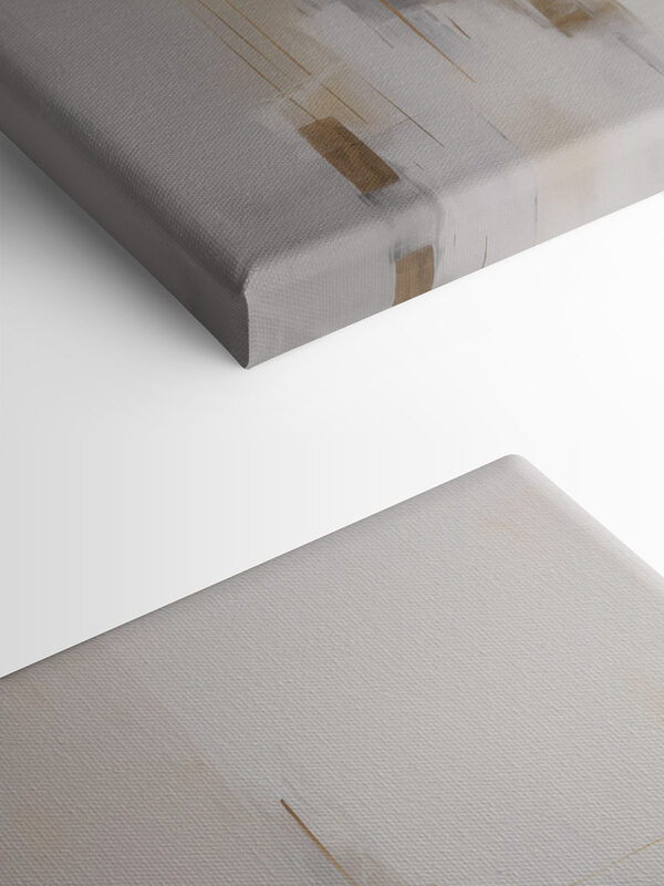 Abstract shapes in soft colors