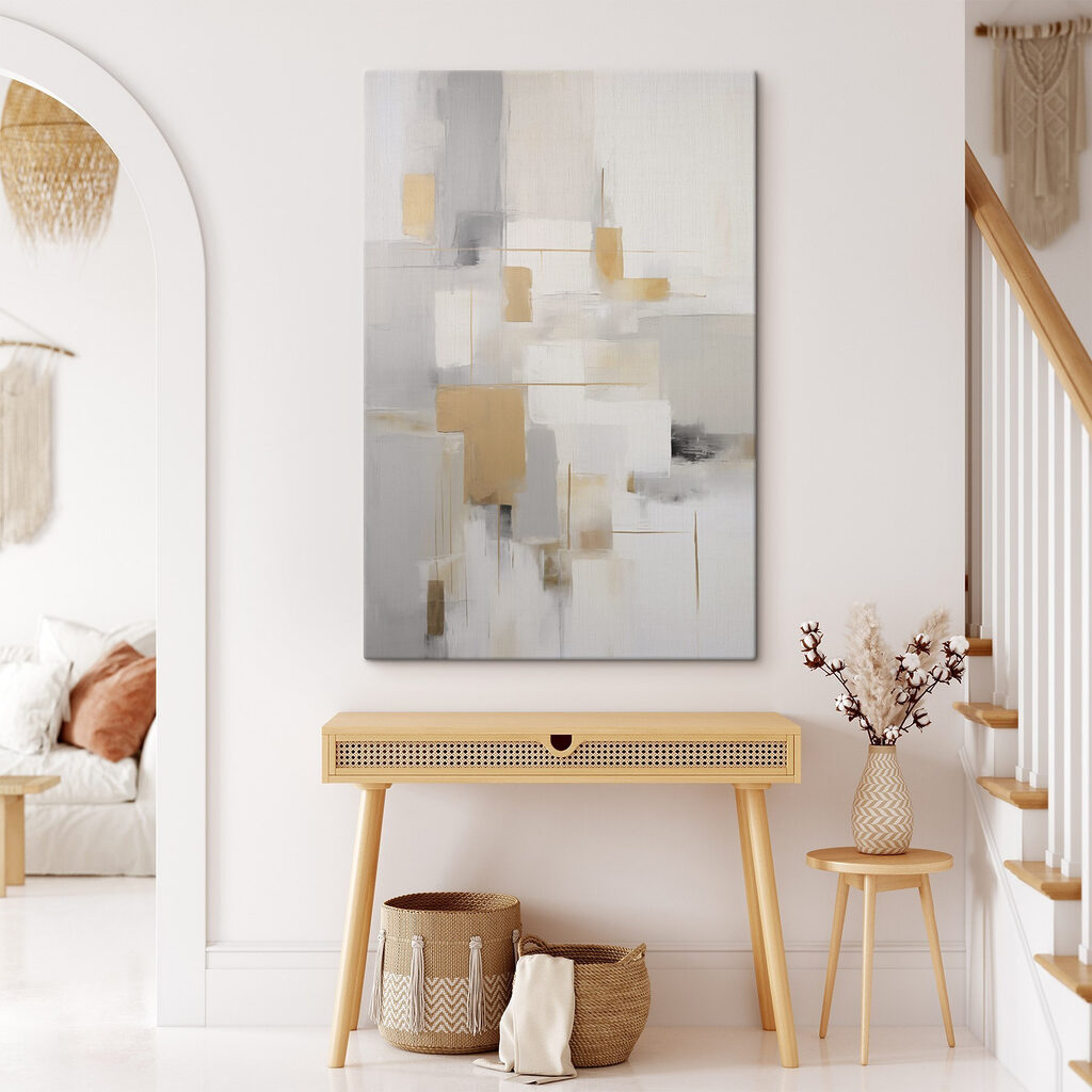 Abstract shapes in soft colors