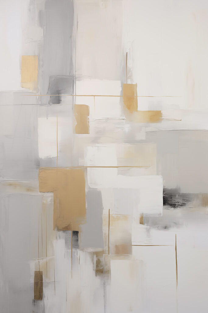 Abstract shapes in soft colors