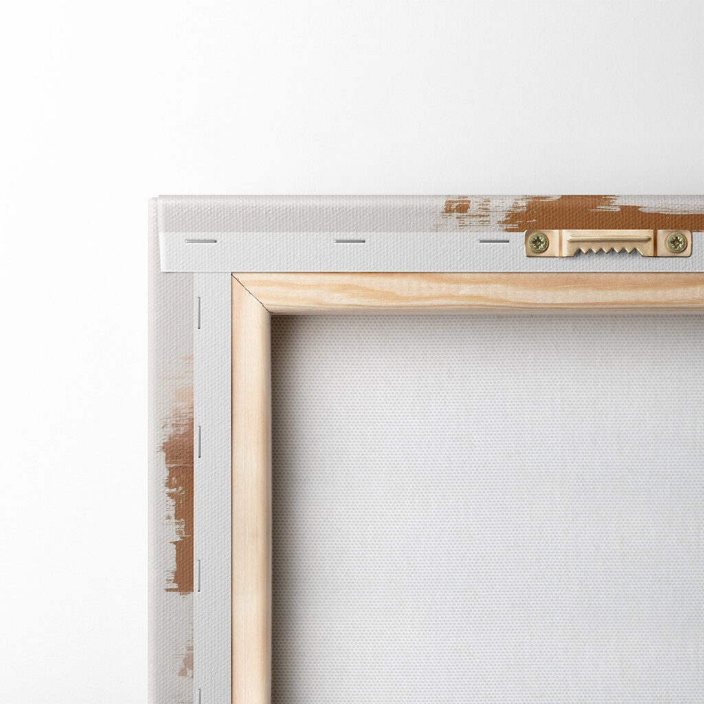 Abstract brush strokes in soft hues