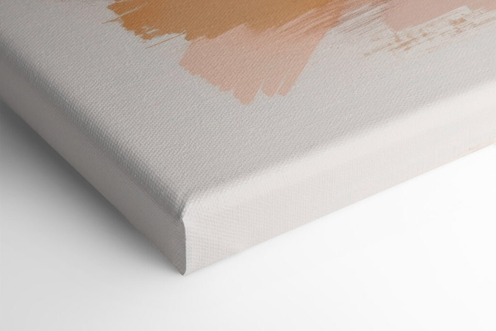 Abstract brush strokes in soft hues