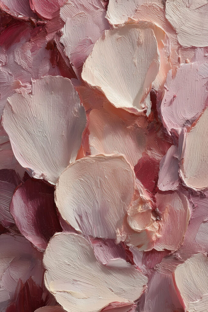 Delicate petals in soft hues