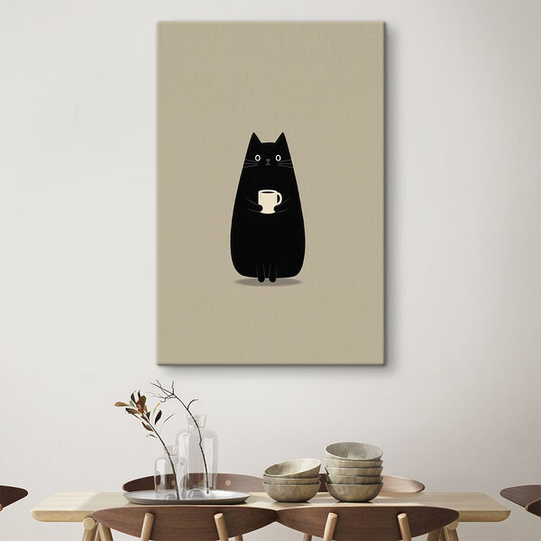 Cat holding a cup Cat holding a cup