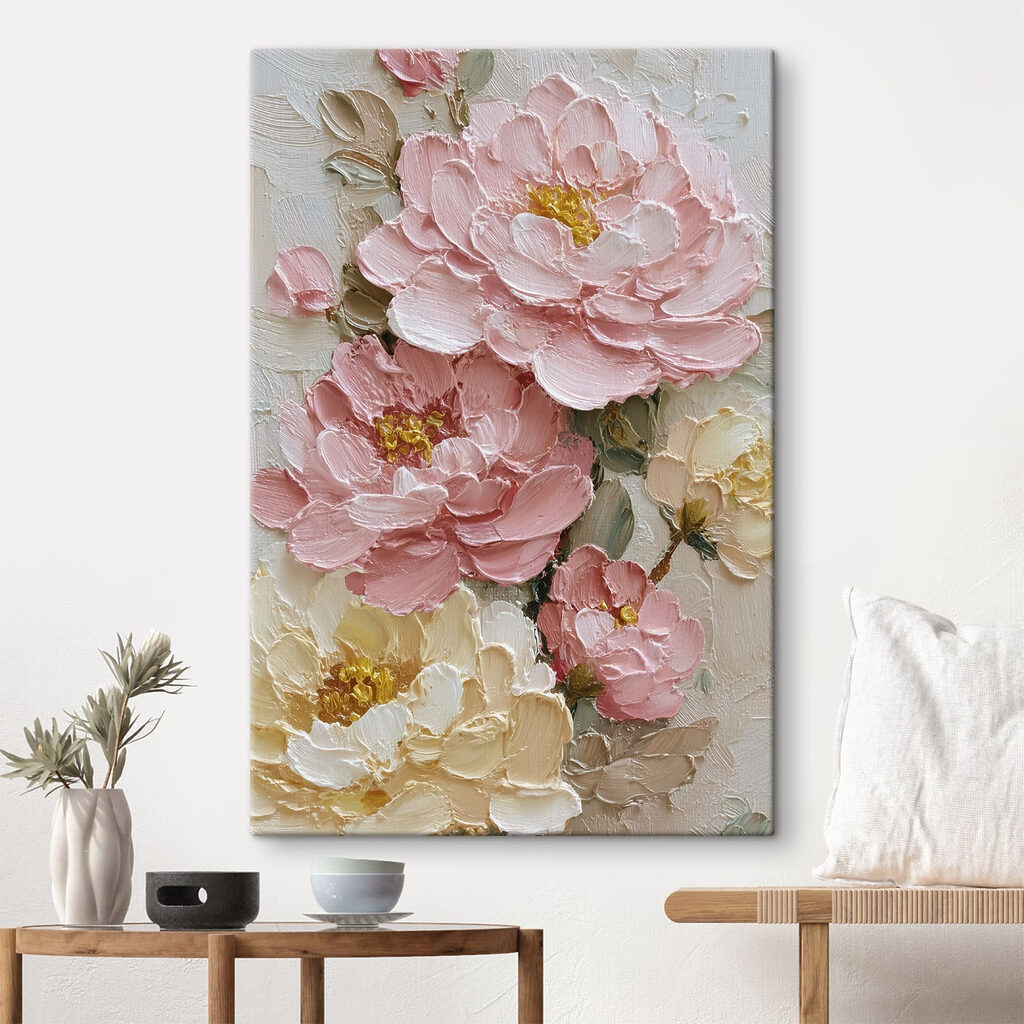 Delicate blossoms in soft hues