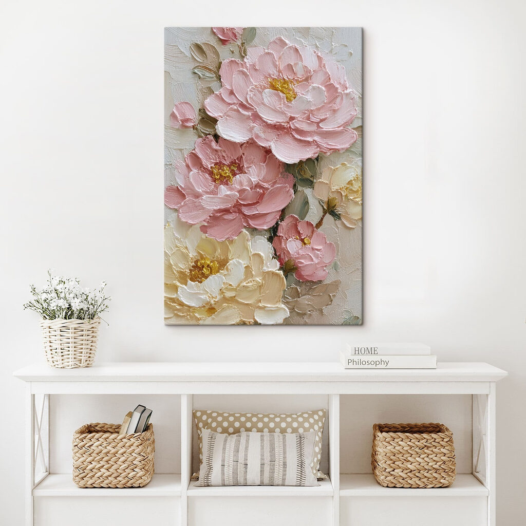 Delicate blossoms in soft hues