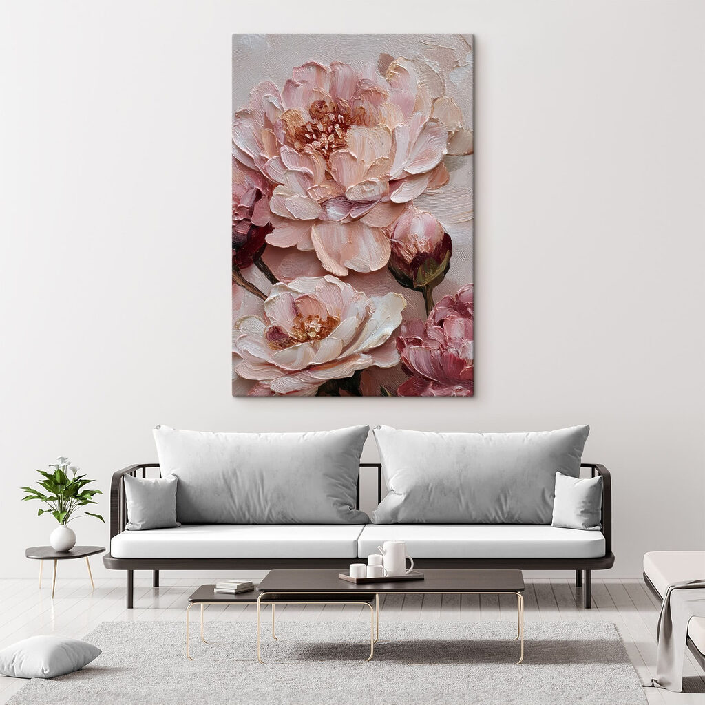 Delicate blooms in soft hues