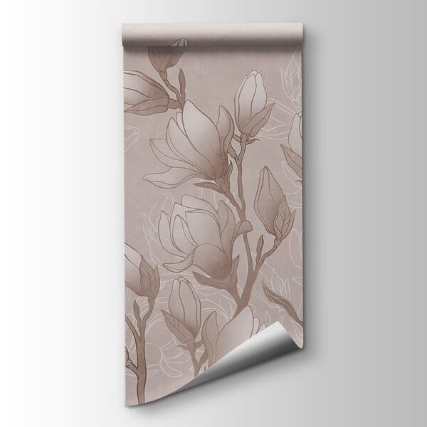 Drawing of flowers on a branch Drawing of flowers on a branch