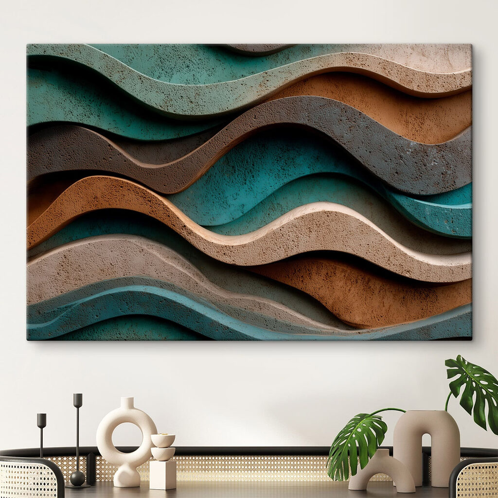 Flowing shapes in earthy tones Flowing shapes in earthy tones