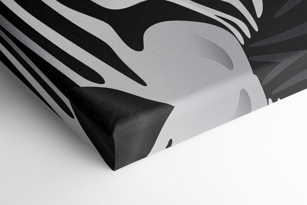 Majestic zebra in monochrome style Majestic zebra in monochrome style