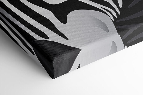 Majestic zebra in monochrome style Majestic zebra in monochrome style