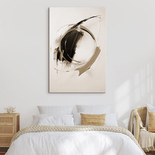 Black and white circle with a circle in the middle