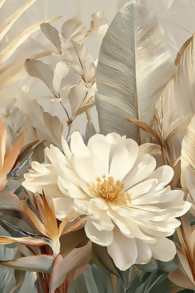 Delicate blooms in soft hues