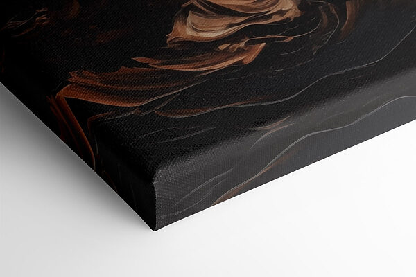 - Swirls of warm earthy tones - Swirls of warm earthy tones